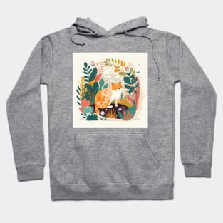 Cute Cat in the Garden Hoodie